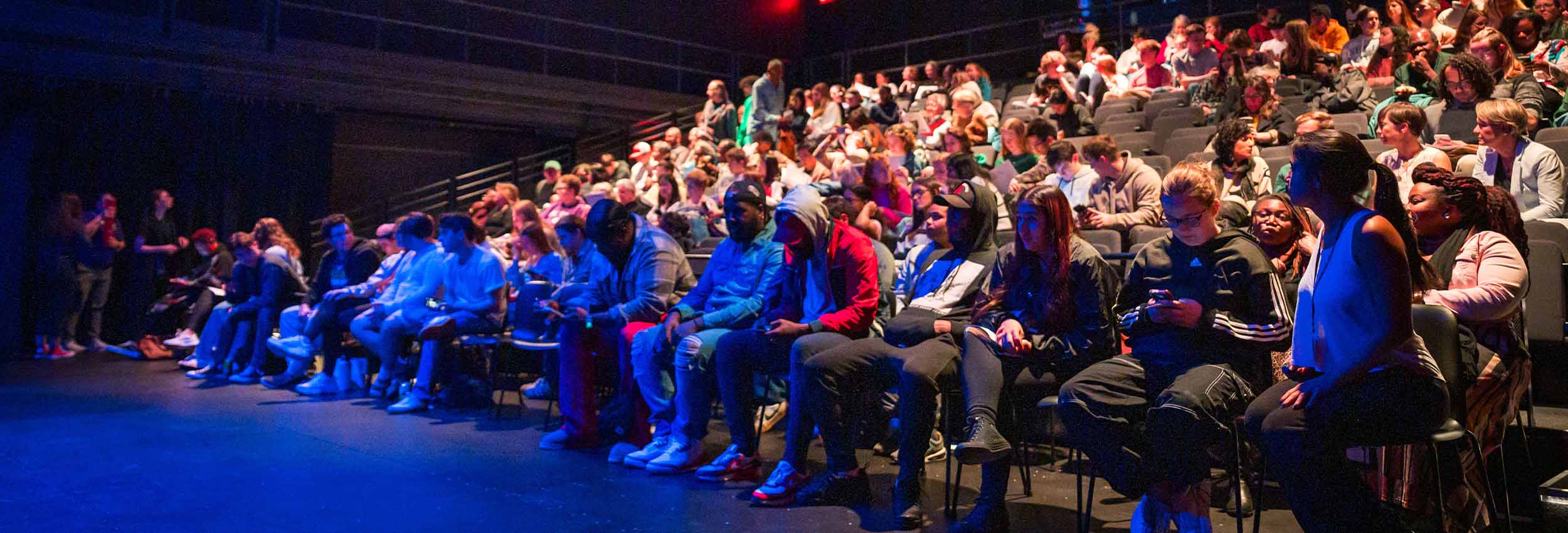 patrons seated at the boroughs theatre