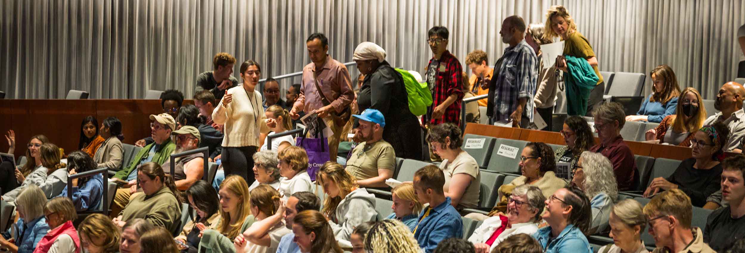 An audience seated at Luth Concert Hall.