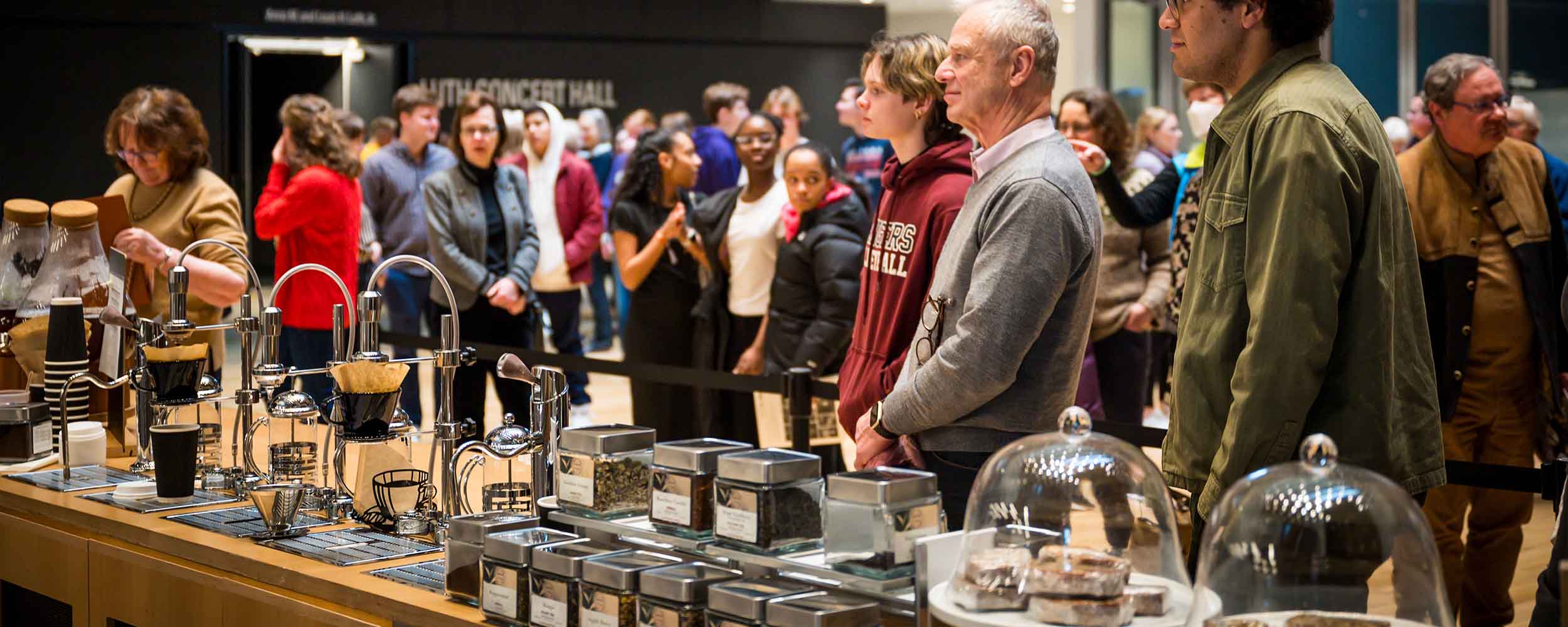 patrons at the O'Connor Family Cafe