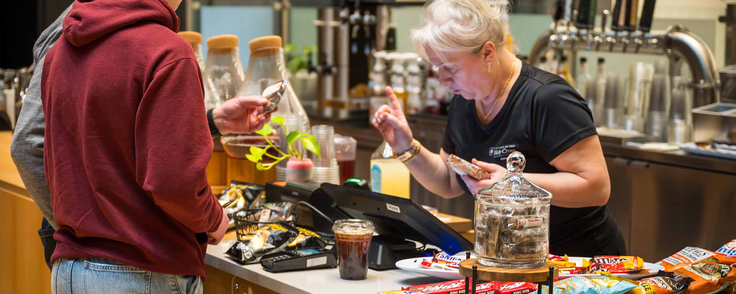 patrons at the O'Connor Family Cafe
