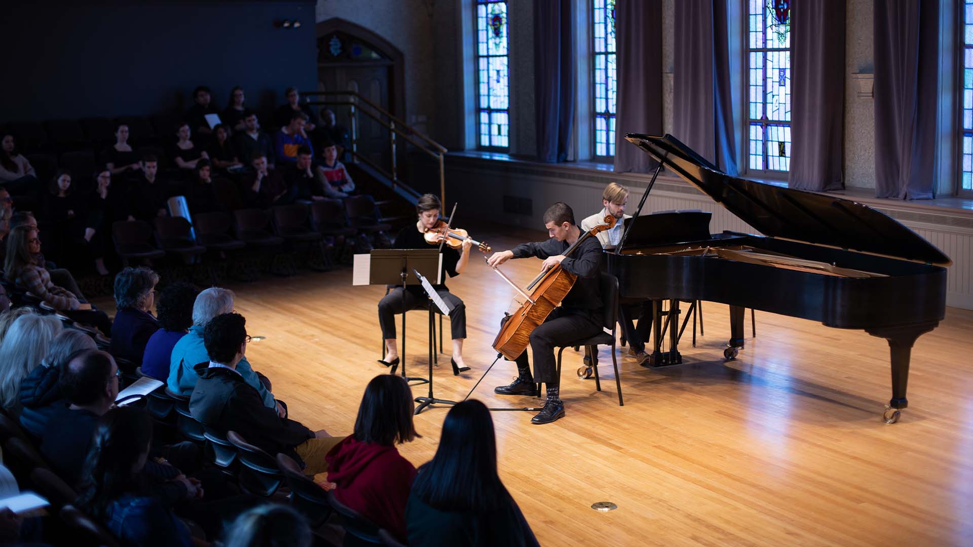 student chamber music performance