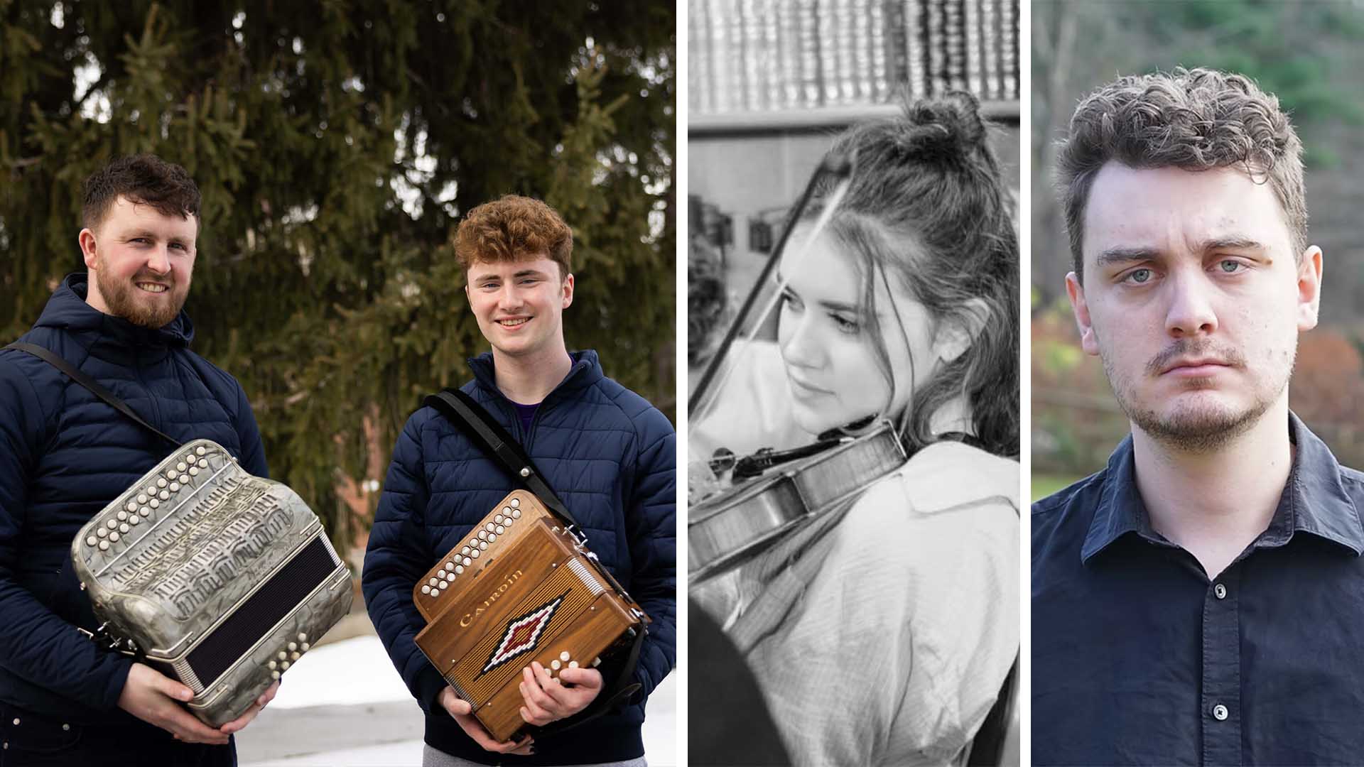 traditional irish musicians at holy cross