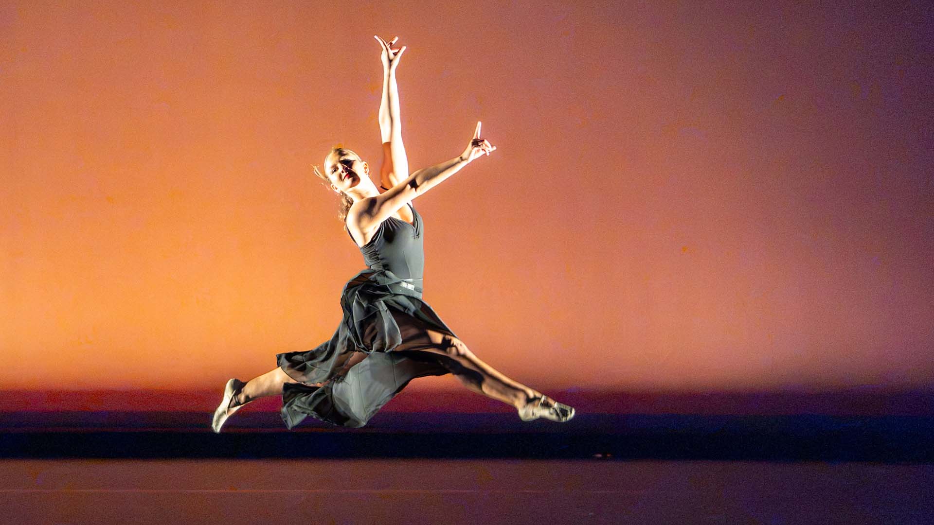 a dancer from a Holy Cross dance concert