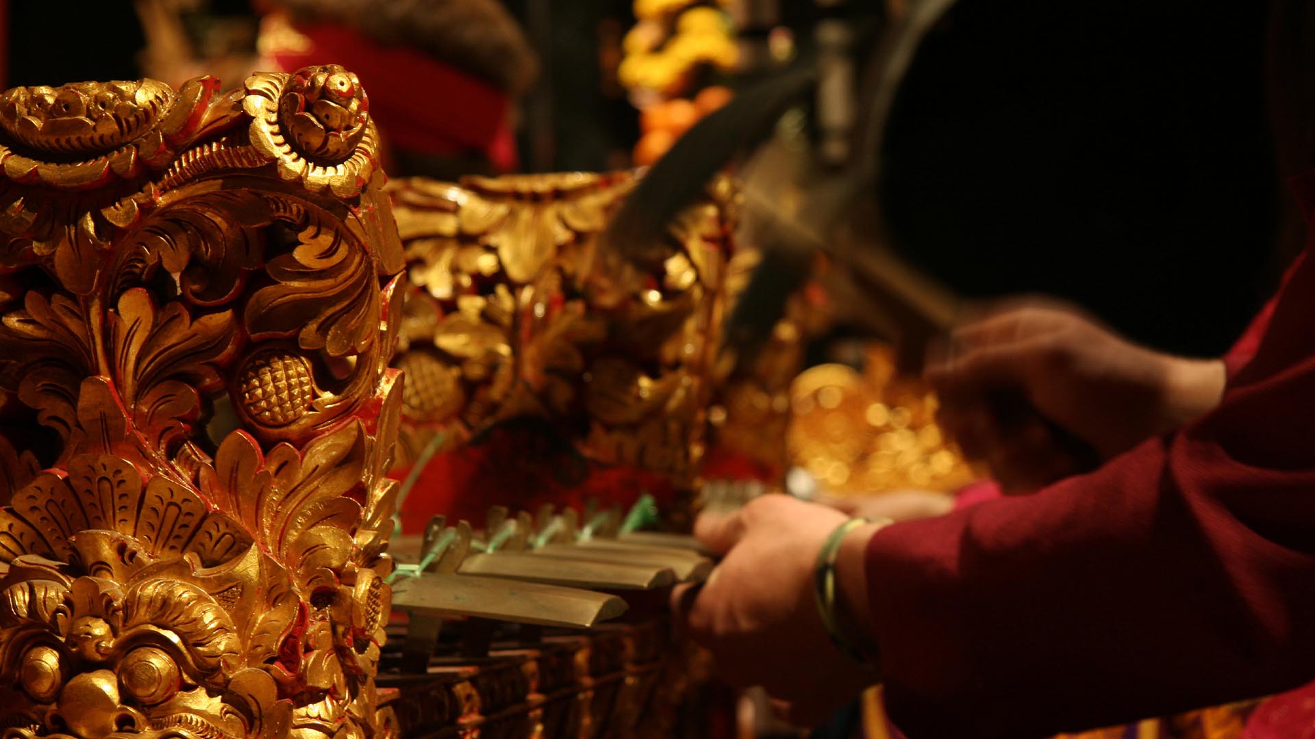 a gamelan performance